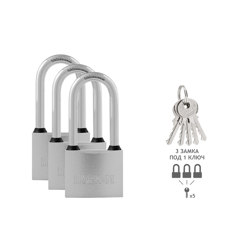 Комплектация и упаковка Замок навесной МК-1003ДД мастер ключ цвет Темный Нора-М