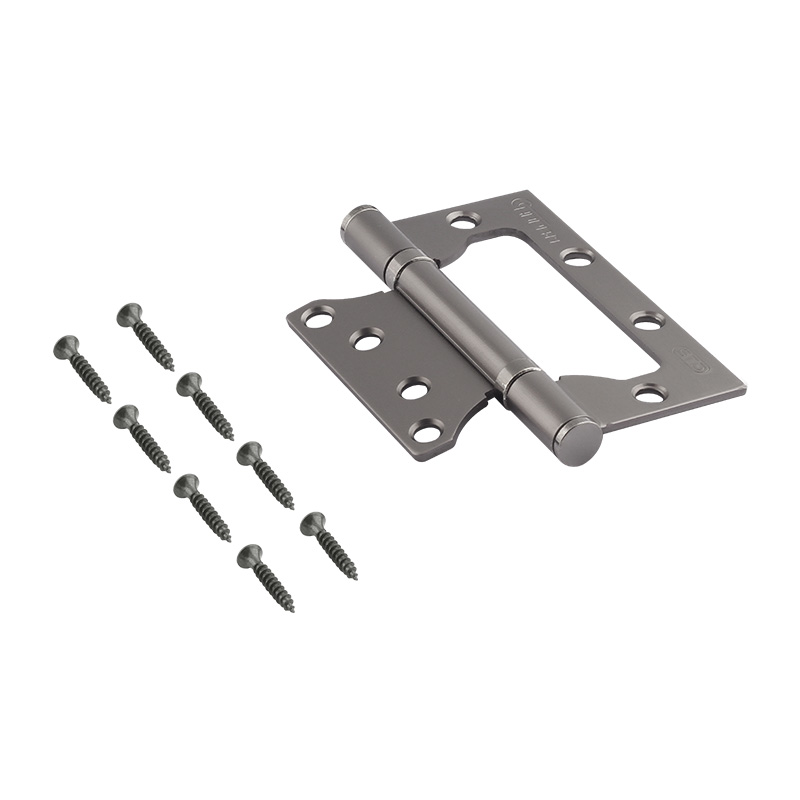 Комплектация и упаковка Петля без врезки 800-4" STD (100*75*2,5) без колп. цвет Графит Нора-М