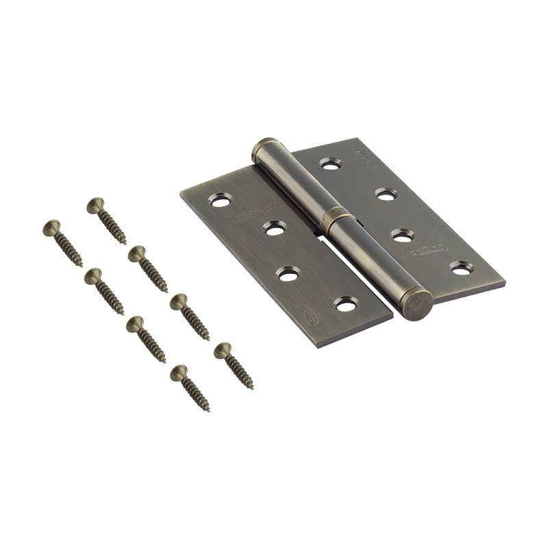 Комплектация и упаковка Петля левая/правая 750-4" STD (100*70*2,5) без колп. цвет Старая бронза Нора-М