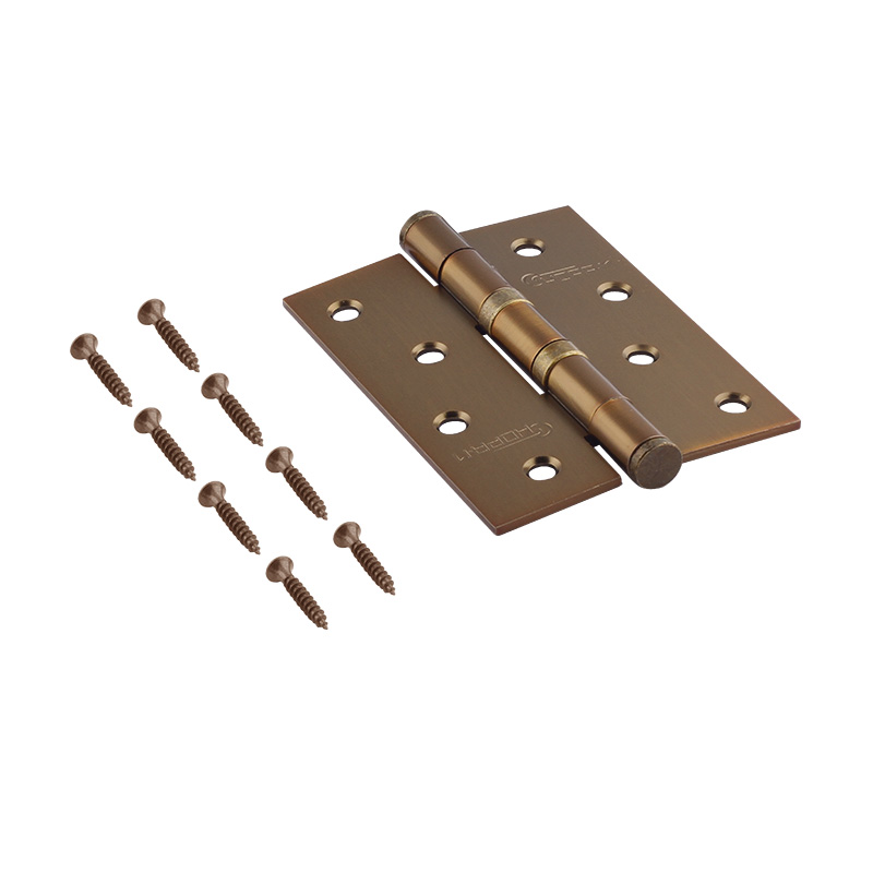 Комплектация и упаковка Петля универсальная 4"-2ВВ (100*75*2,5) без колп. цвет Матовый кофе Нора-М