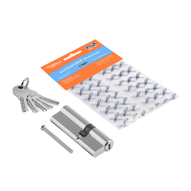 Комплектация и упаковка Цилиндр STD Al ЛП цвет Хром Нора-М