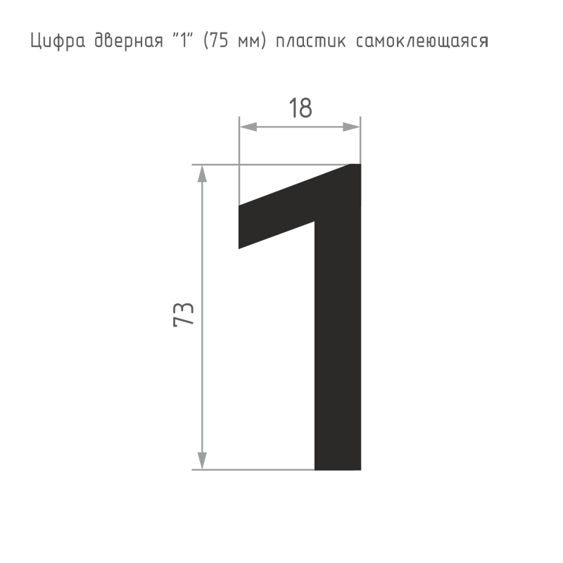 Схема Цифра на дверь 75 мм цвет Золото Нора-М