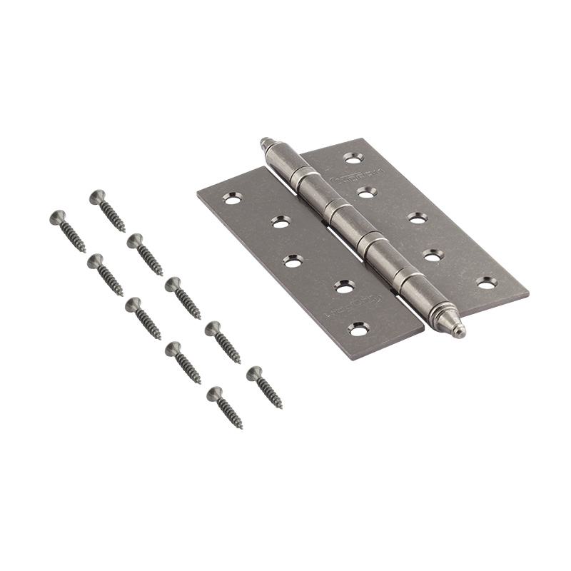 Комплектация и упаковка Петля универсальная 5"-4ВВ (125*75*2,5) с колп. цвет Застаренное серебро Нора-М