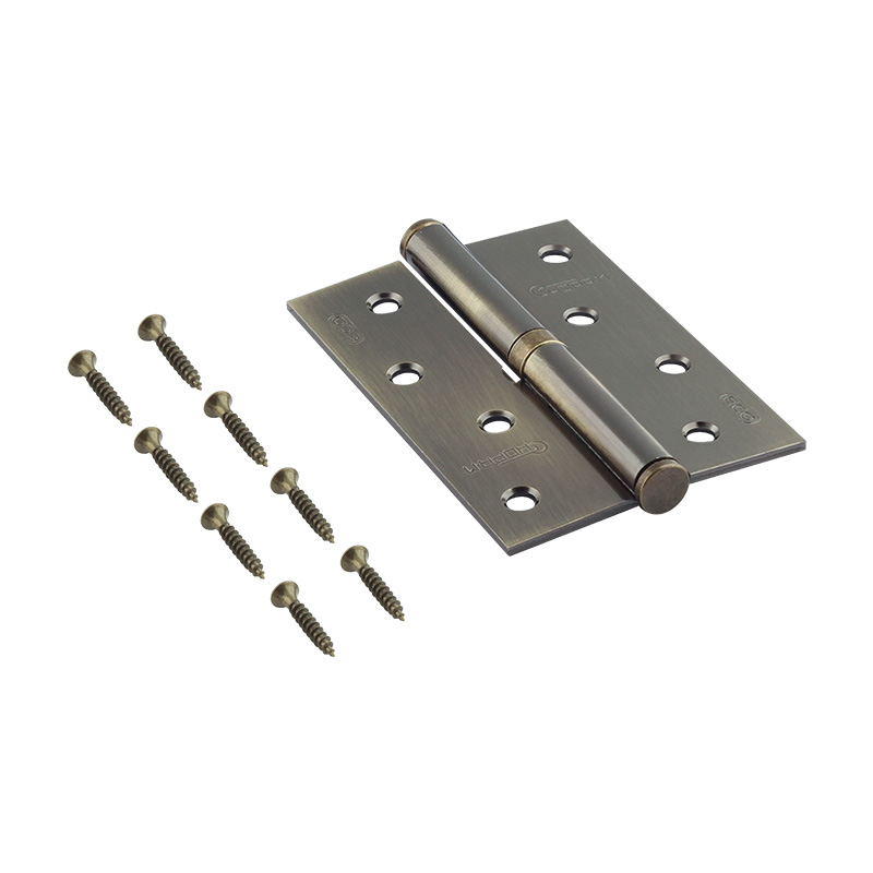 Комплектация и упаковка Петля левая/правая 750-4" STD (100*70*2,5) без колп. цвет Старая бронза Нора-М