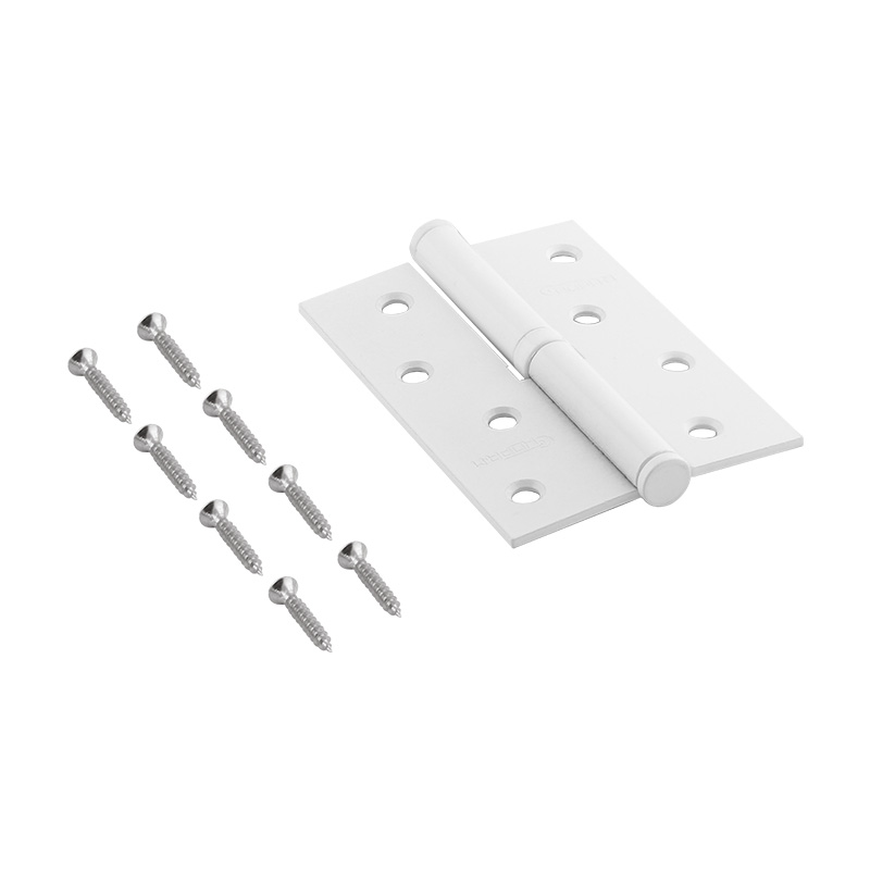 Комплектация и упаковка Петля левая/правая 750-4" STD (100*70*2,5) без колп. цвет Белый Нора-М