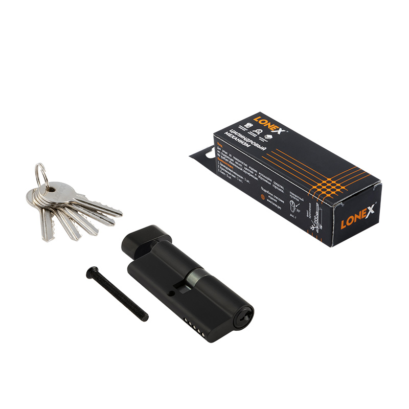 Комплектация и упаковка Цилиндр LONEX СТ-ЛВ цвет Черный Нора-М