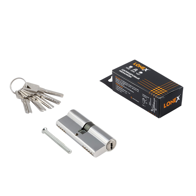 Комплектация и упаковка Цилиндр LONEX СТ-ЛП цвет Хром Нора-М