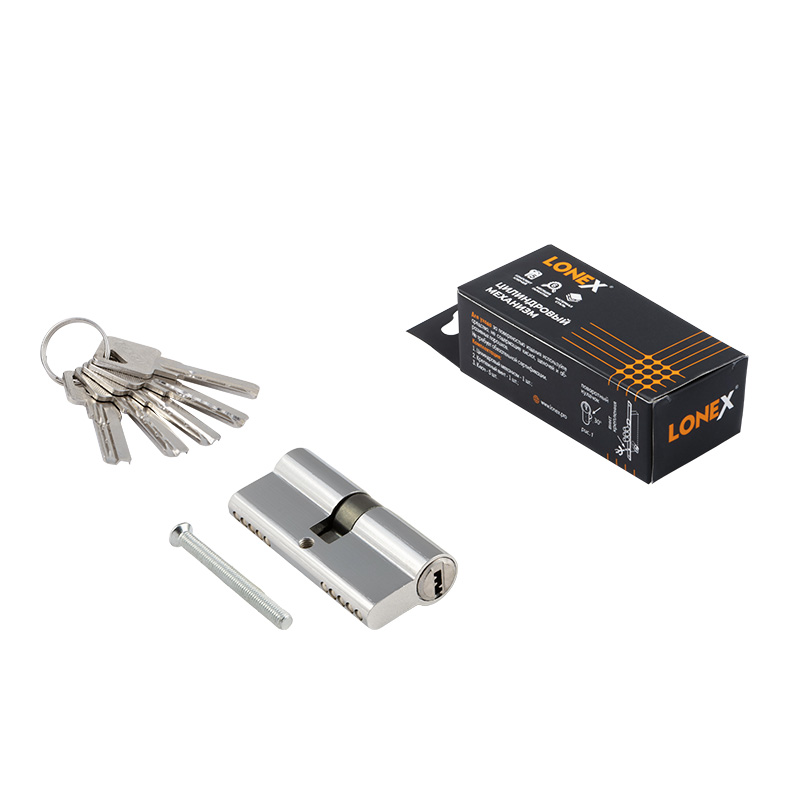 Комплектация и упаковка Цилиндр LONEX СТ-ЛП цвет Хром Нора-М